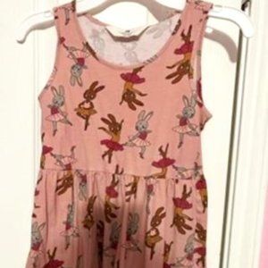 H&M Girls Size 6X/7 Rabbit Dress